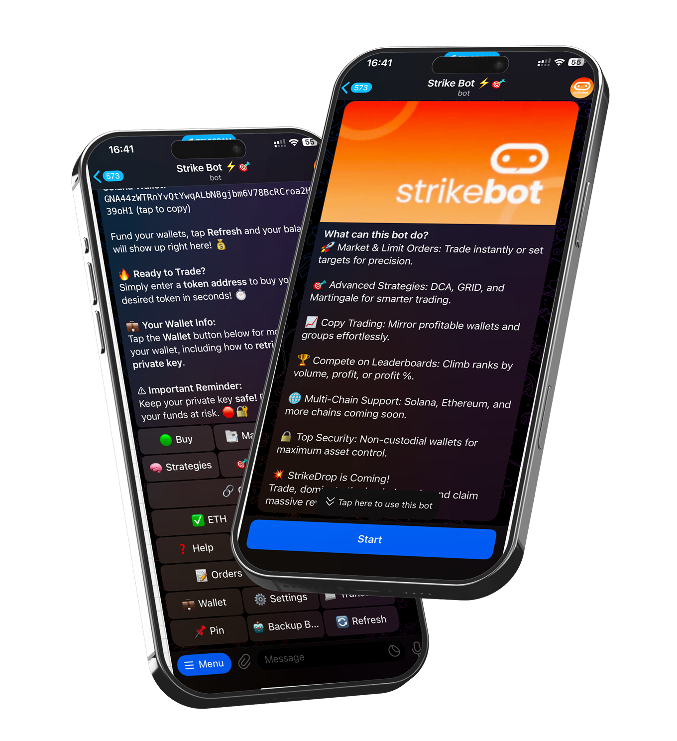 Strikebot product screenshot