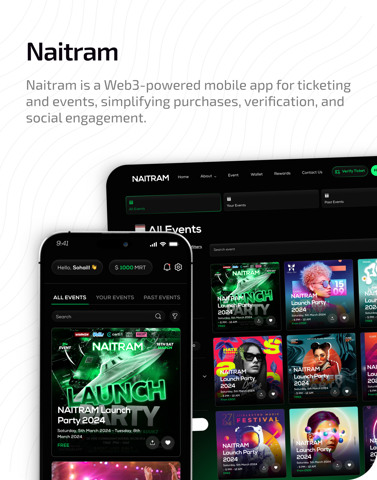 Naitram - Web3 Event Ticketing Platform — portfolio preview