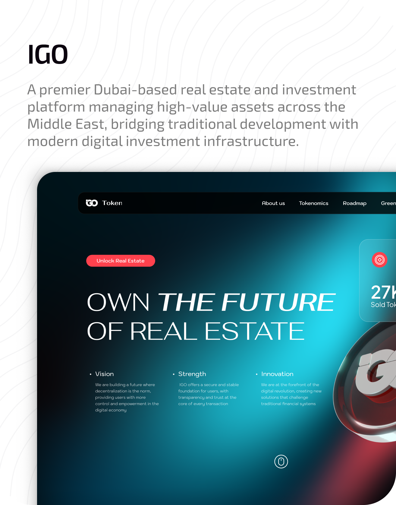 IGO Token Platform — portfolio preview