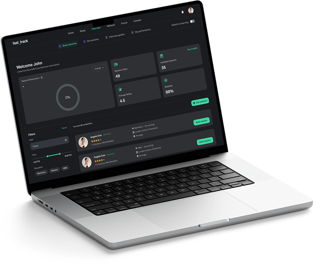 Fast Track product screenshot