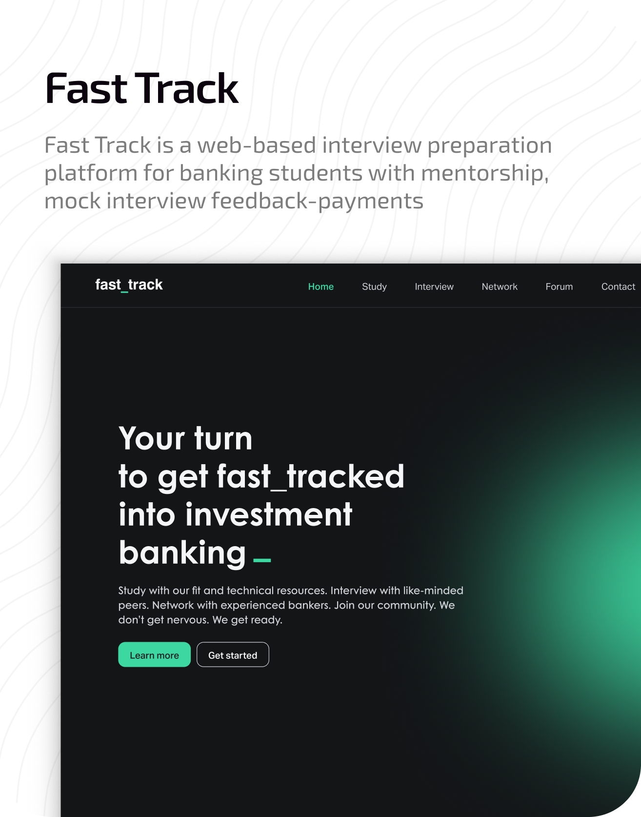 Fast Track — portfolio preview