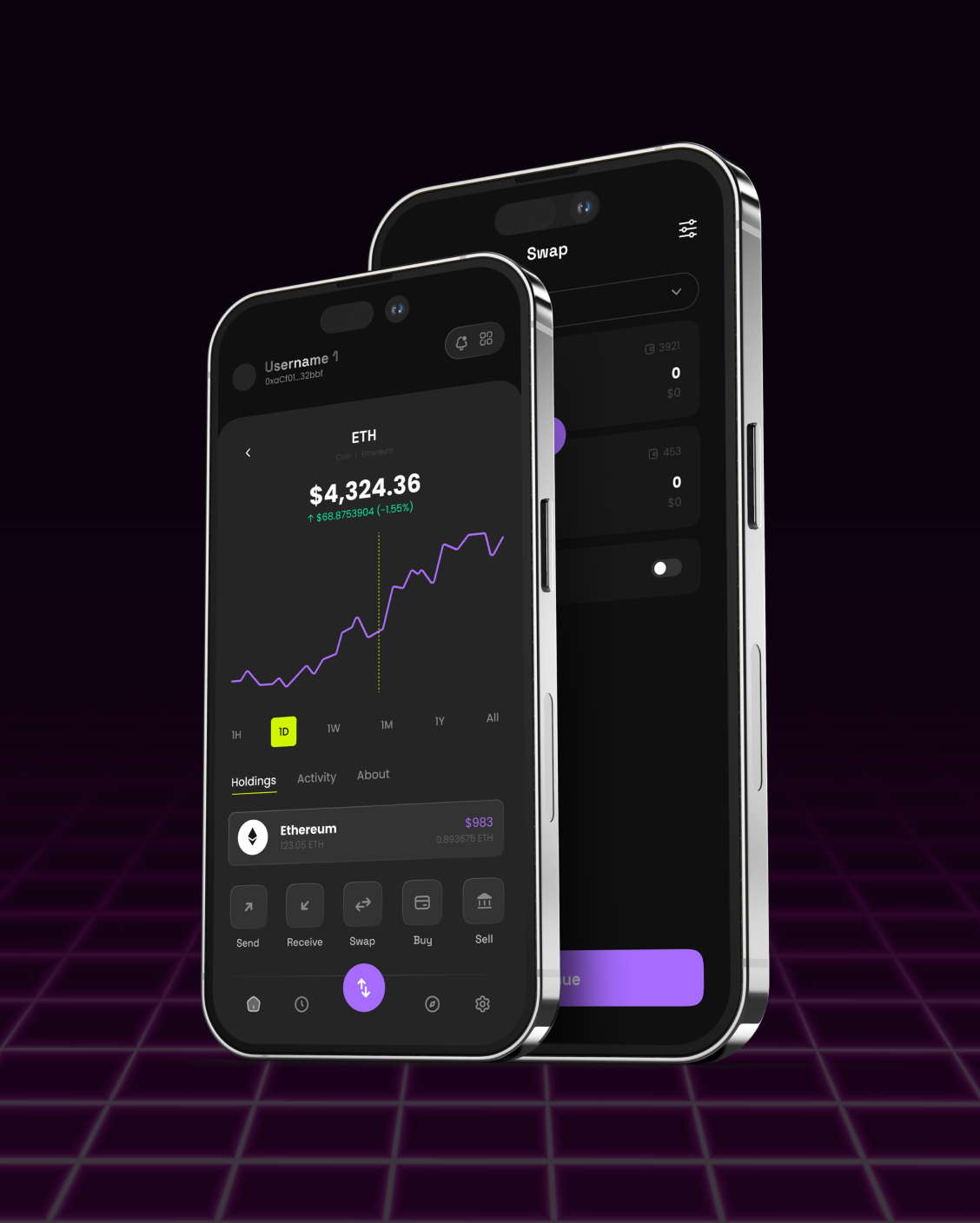 Gaya Wallet screen 1