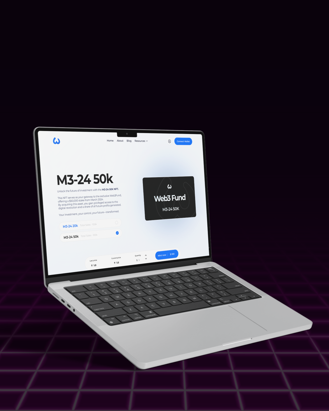 Web3Fund screen 1