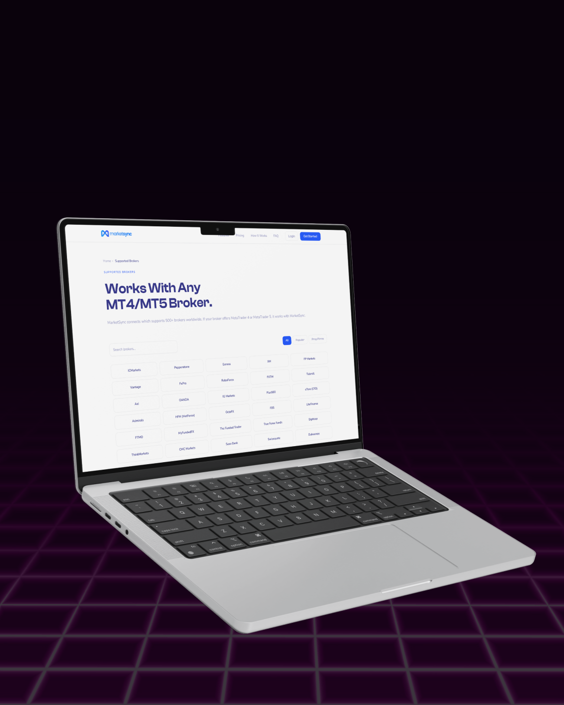 MarketSync screen 1