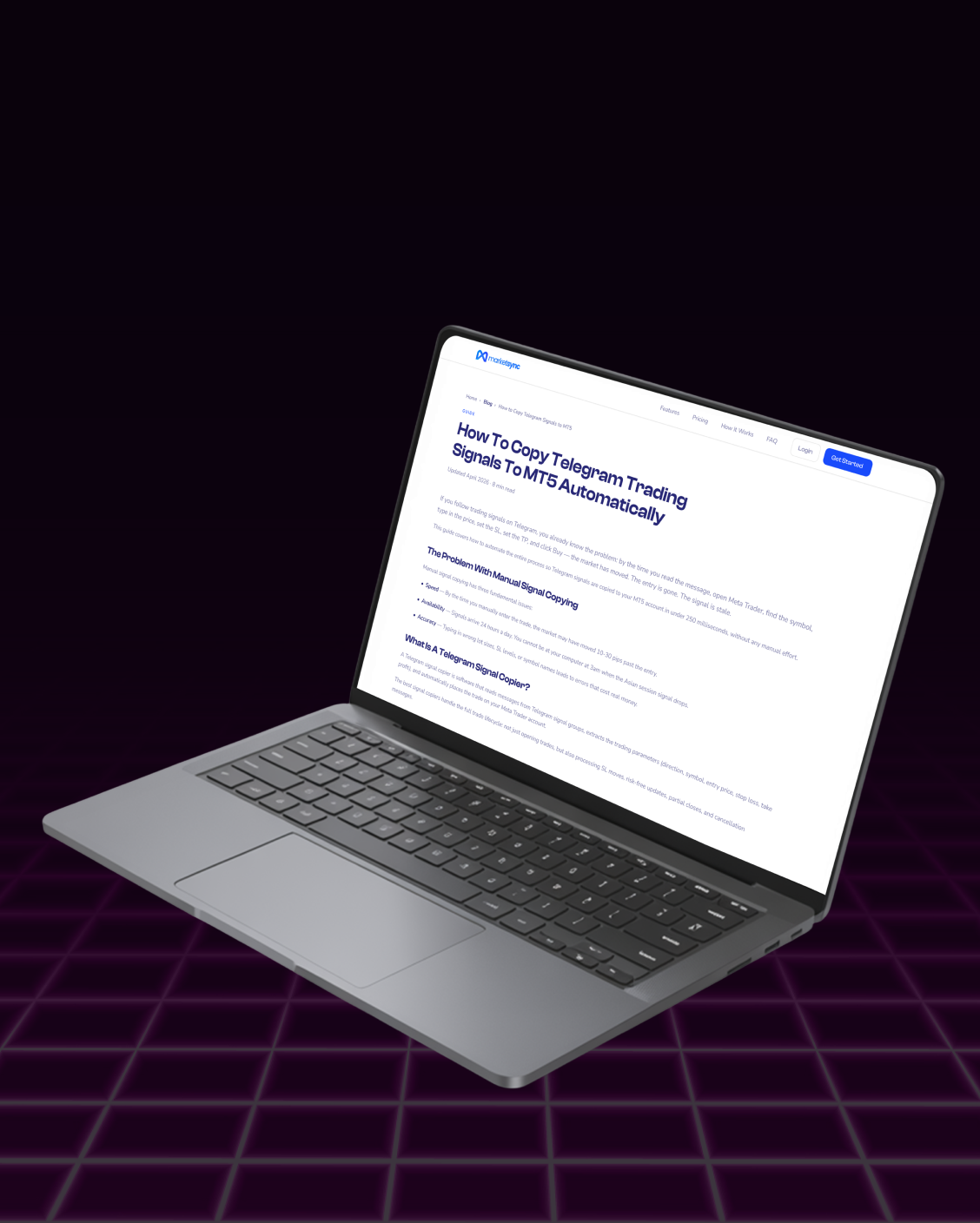 MarketSync screen 2
