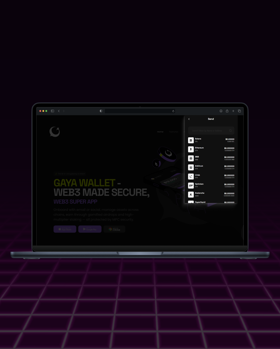 GAYA Wallet Extension screen 5