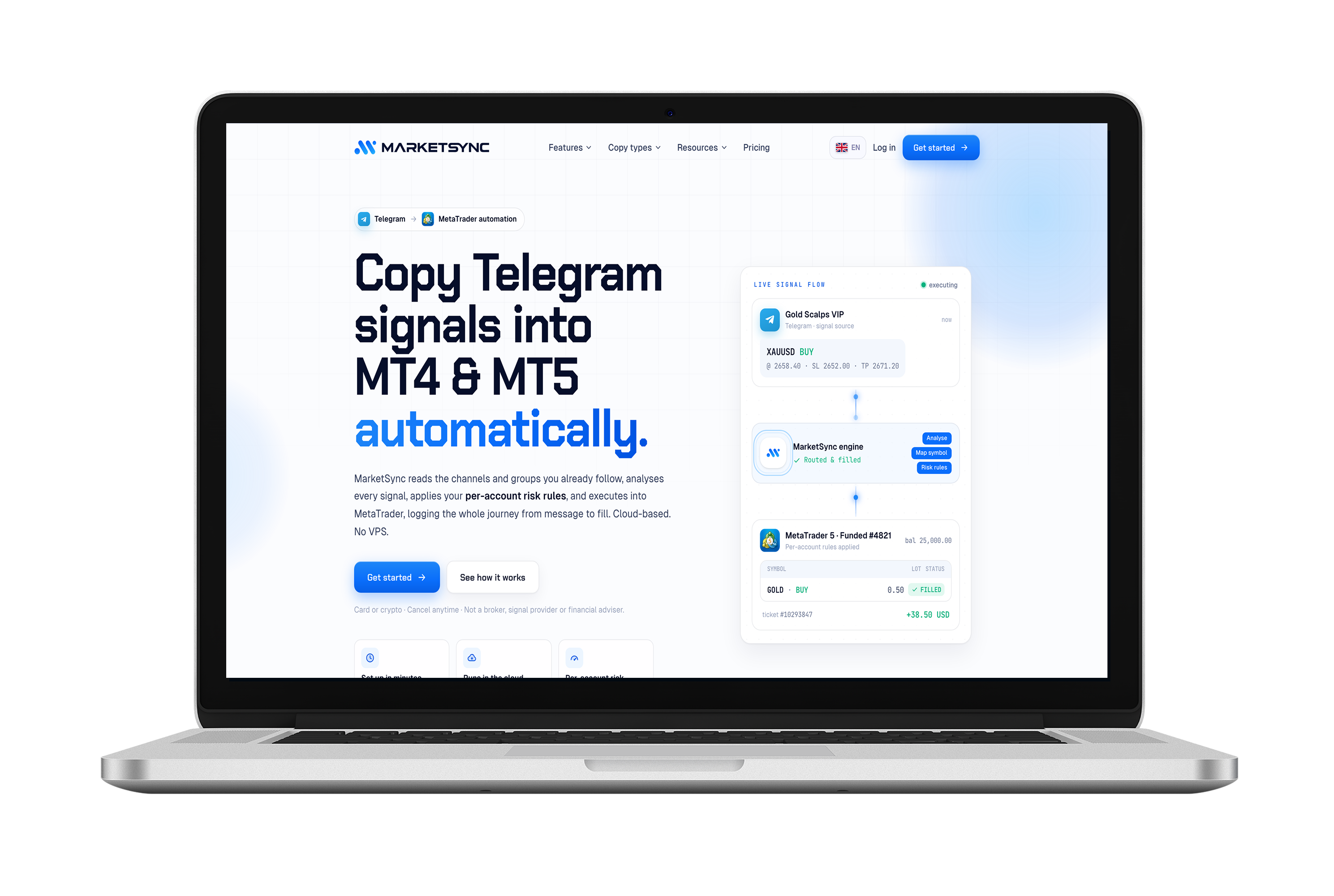 MarketSync product screenshot